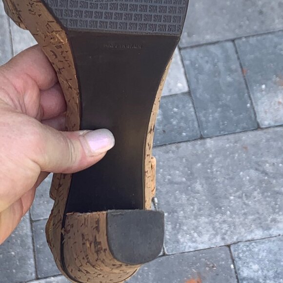 Stuart Weitzman cork wedge heels - Picture 5 of 6